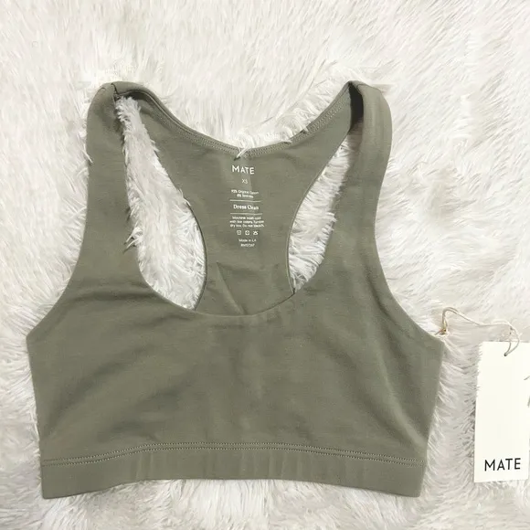MATE The Label Organic Stretch Sports Bra - Sage