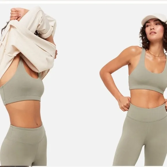 MATE The Label Organic Stretch Sports Bra - Sage