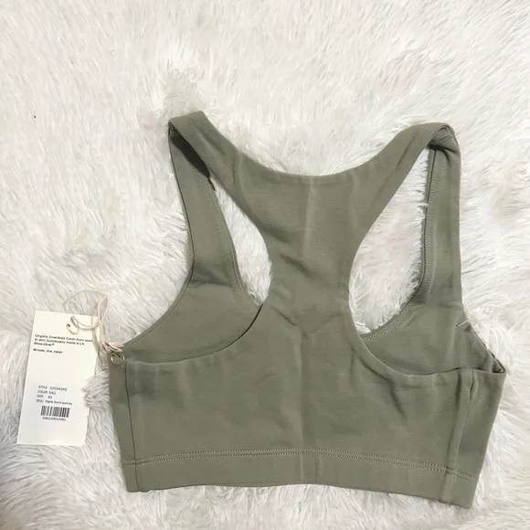 MATE The Label Organic Stretch Sports Bra - Sage