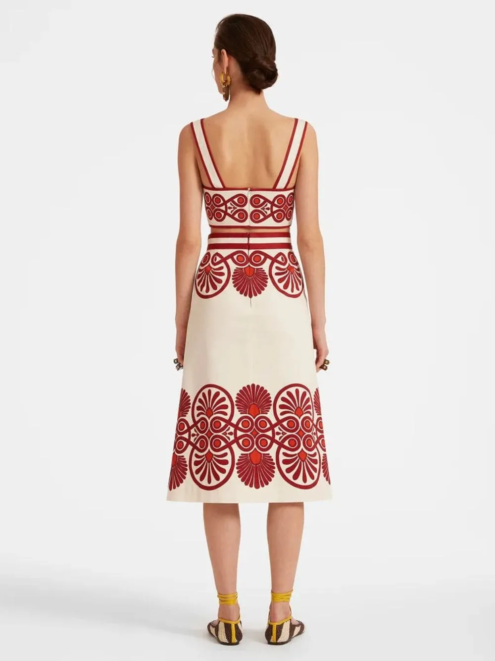 Medallion Placée Cream Baia Skirt