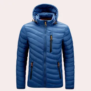 Men's Bernard Hooded Jacket: Stylish and Luxurious