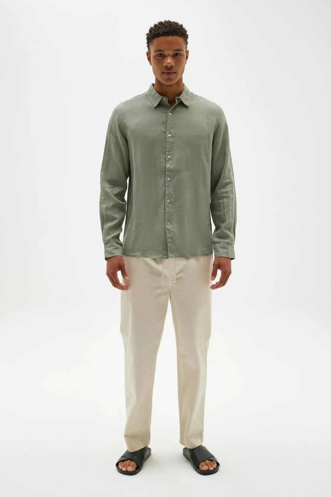 Mens Casual LS Shirt Fern