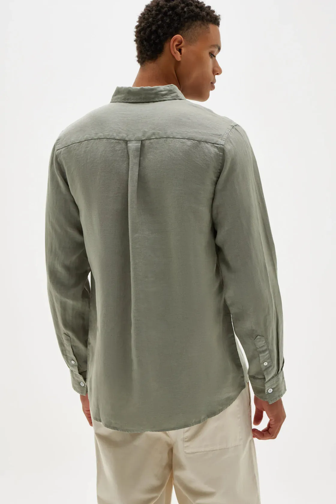 Mens Casual LS Shirt Fern