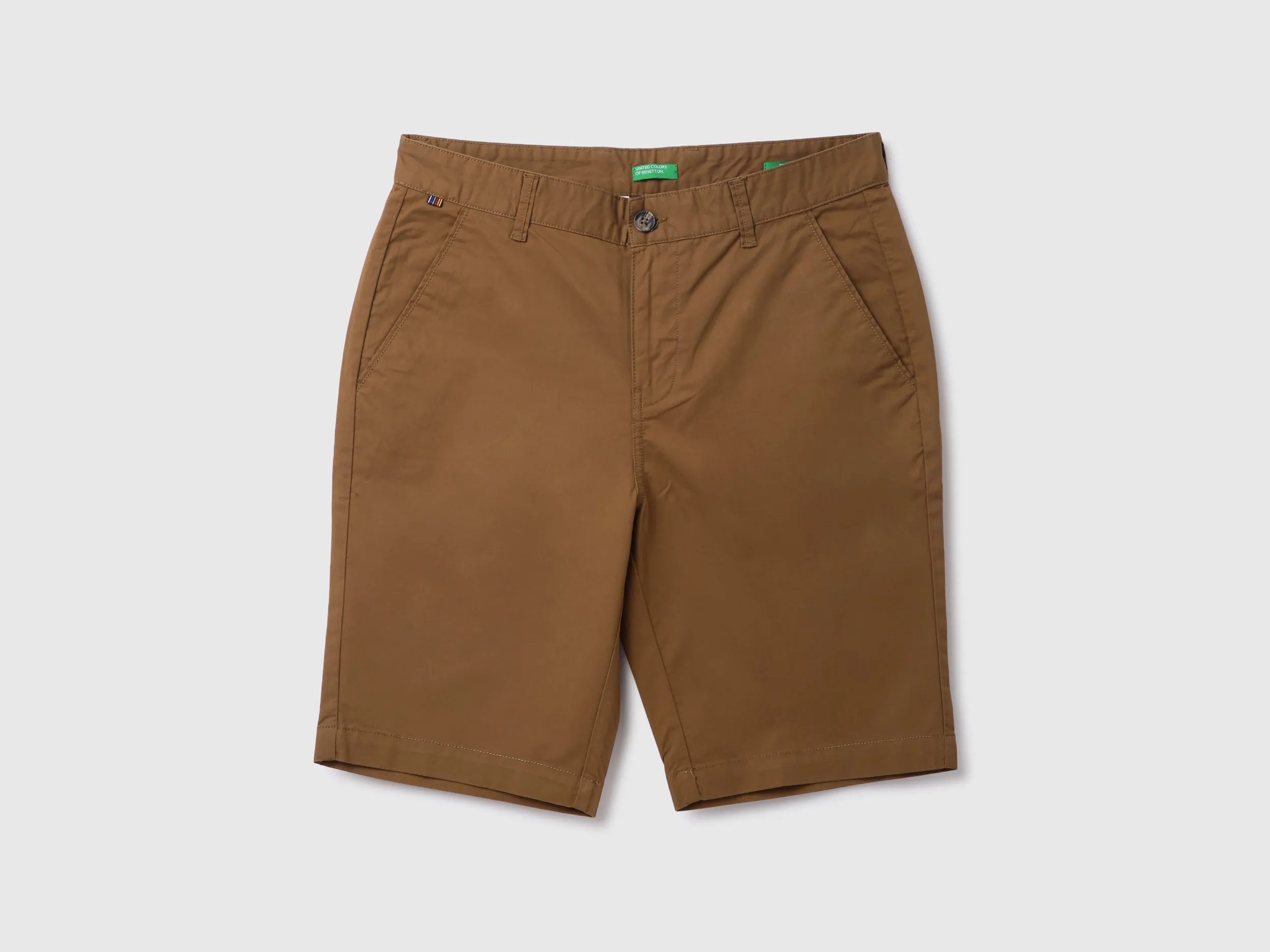 Mens Slim Fit Solid Shorts