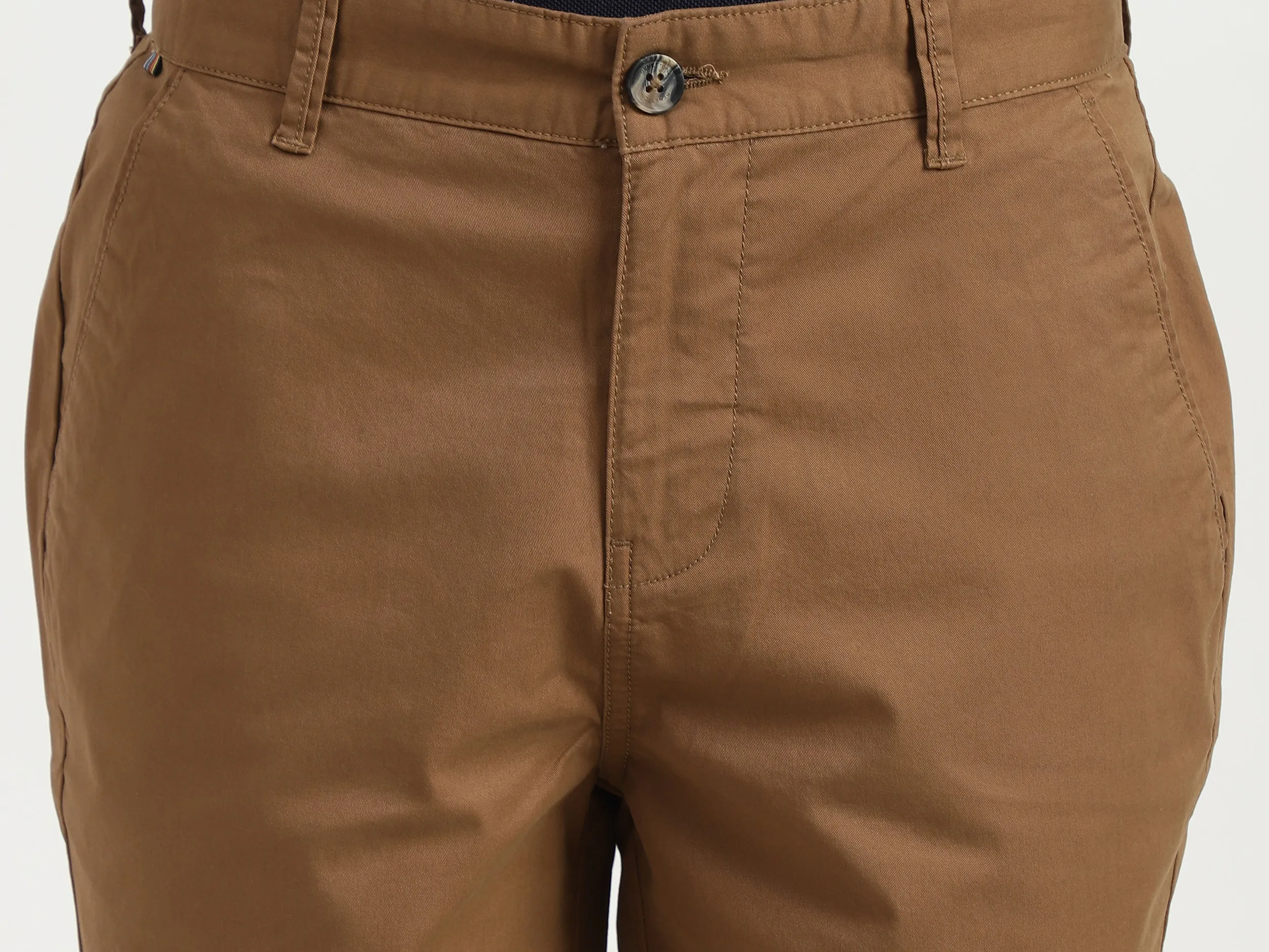 Mens Slim Fit Solid Shorts