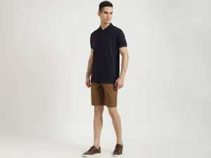 Mens Slim Fit Solid Shorts