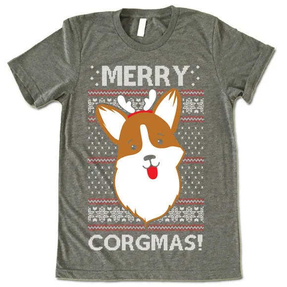 Merry Corgmas! Corgi Christmas T-Shirt