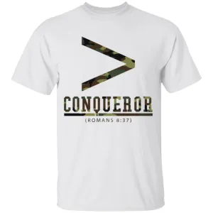 More Than a Conqueror (White   Black) Youth T-Shirt