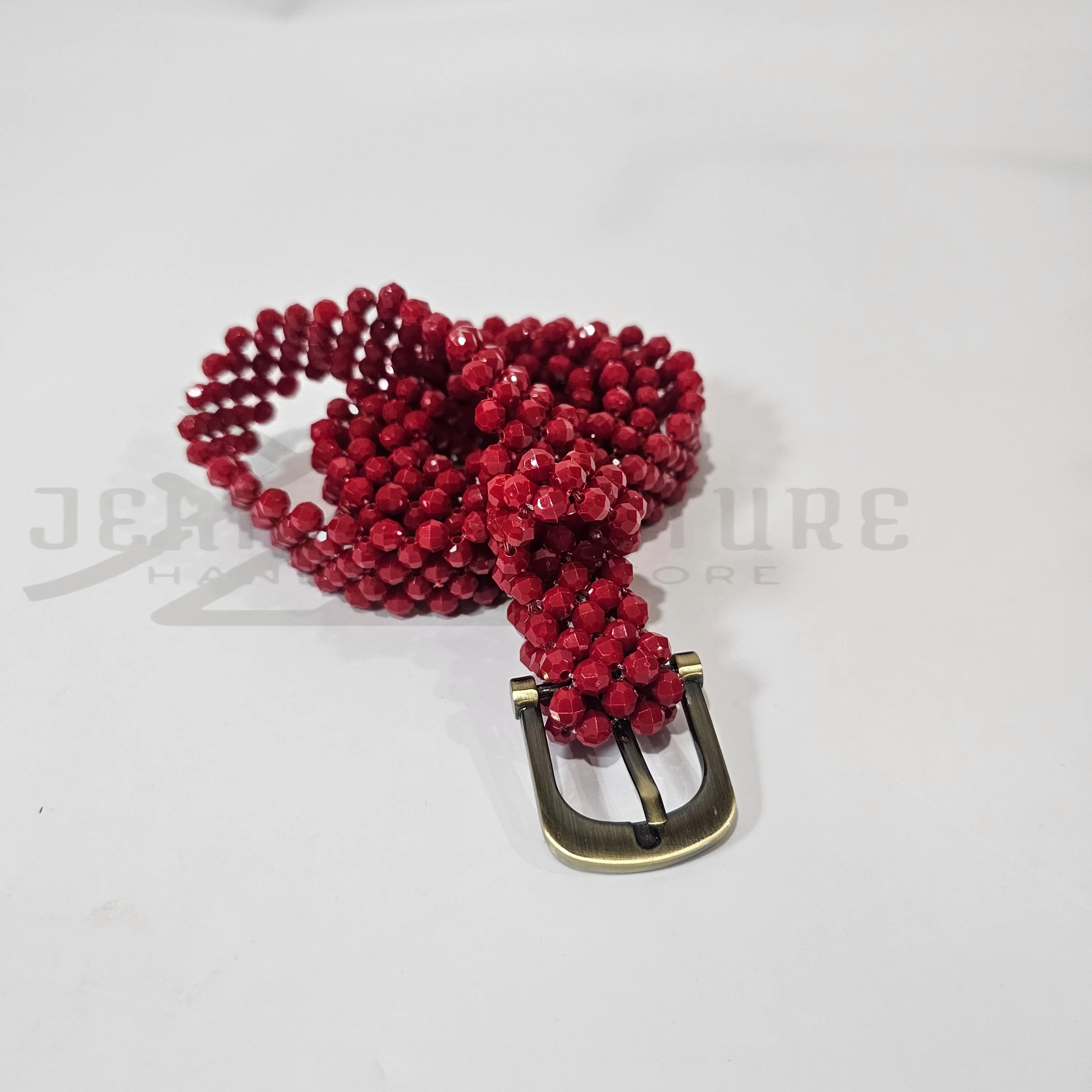 Moyo Beaded Belt - Red