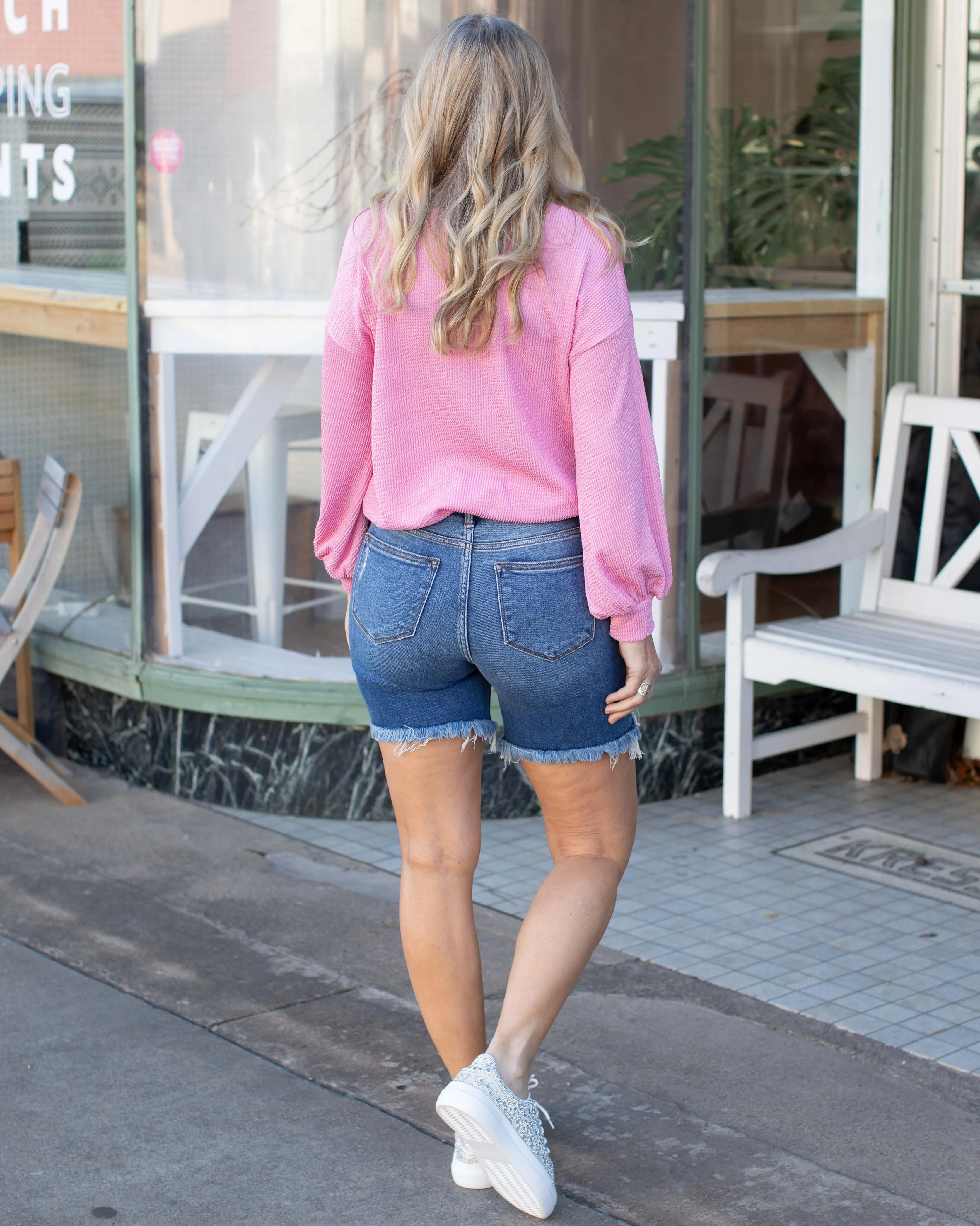 MR DESTROY FRAY HEM SHORTS BY JUDY BLUE