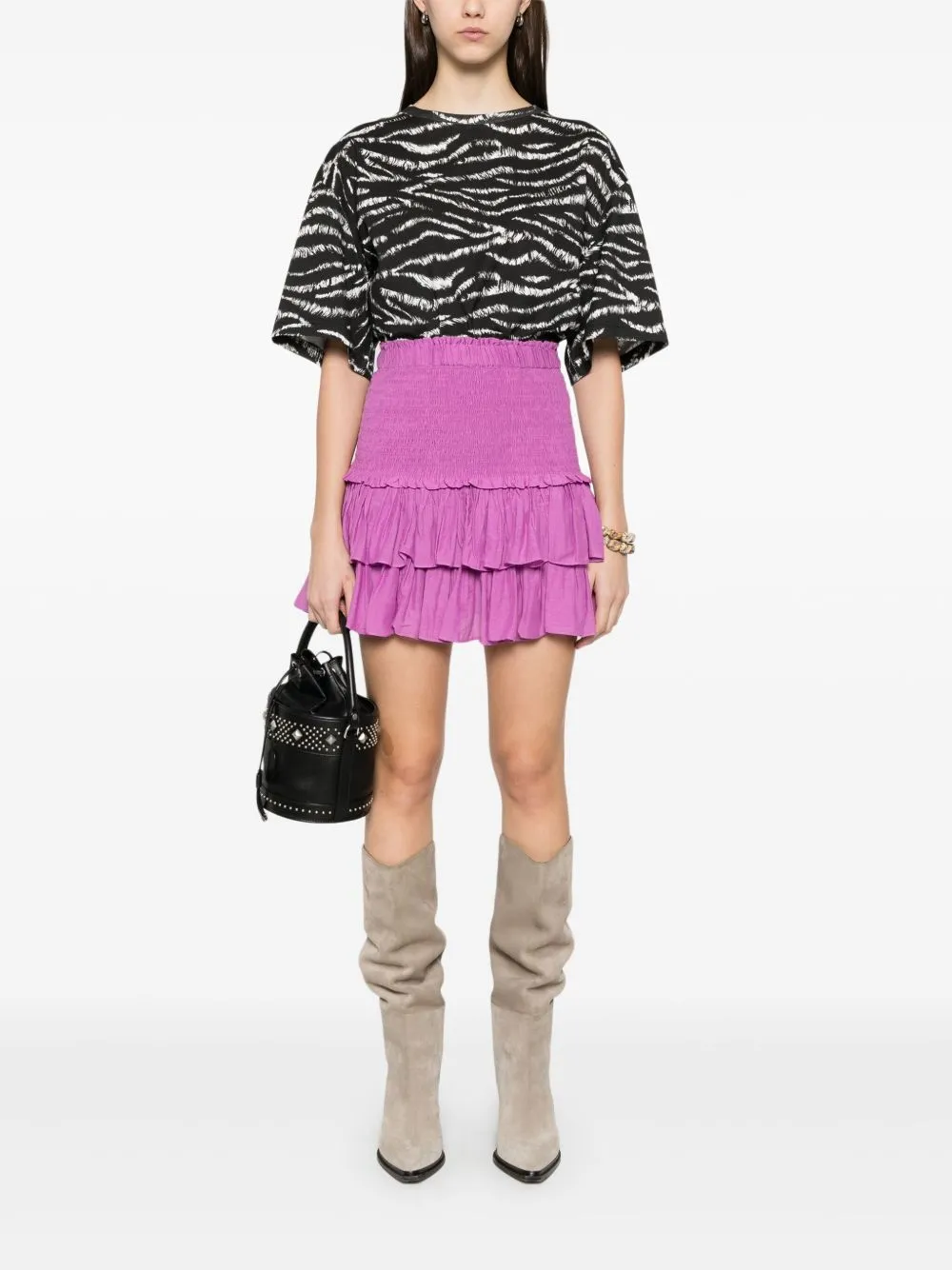 Naomi cotton mini skirt