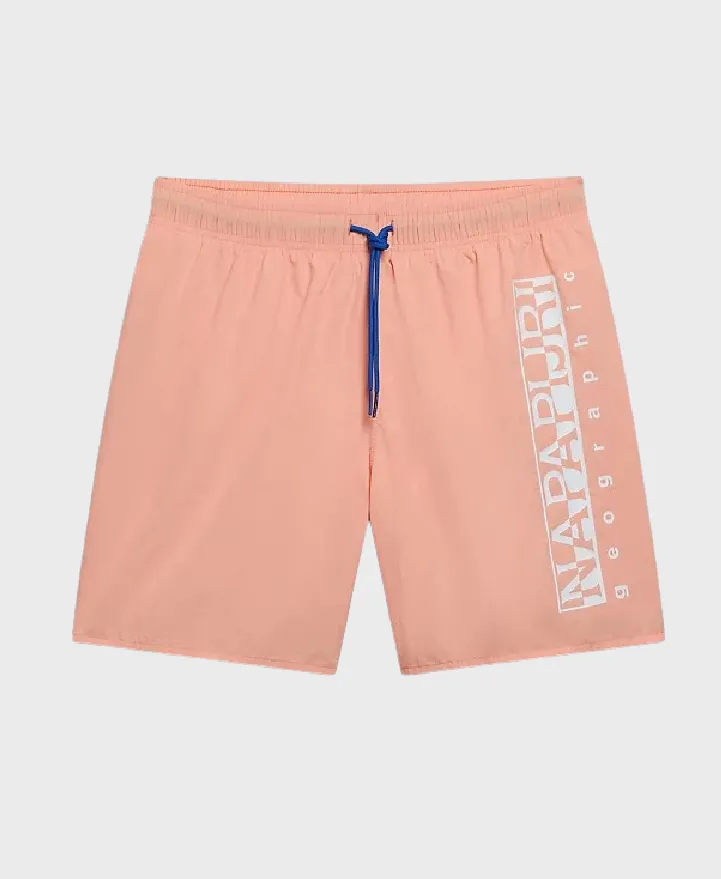 Napapijri Box Swim Shorts Pink Salmon