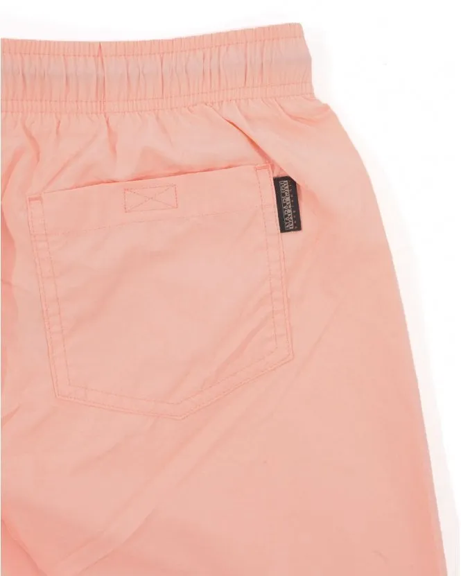 Napapijri Box Swim Shorts Pink Salmon