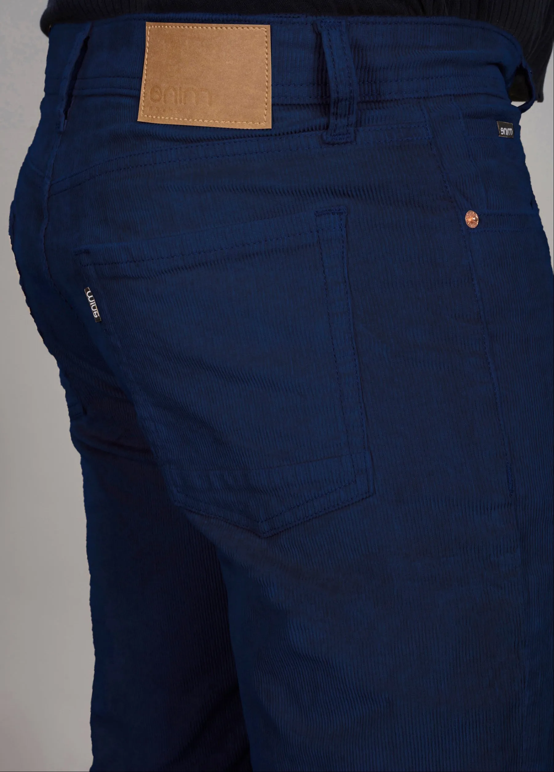 Navy Blue Corduroy Shorts