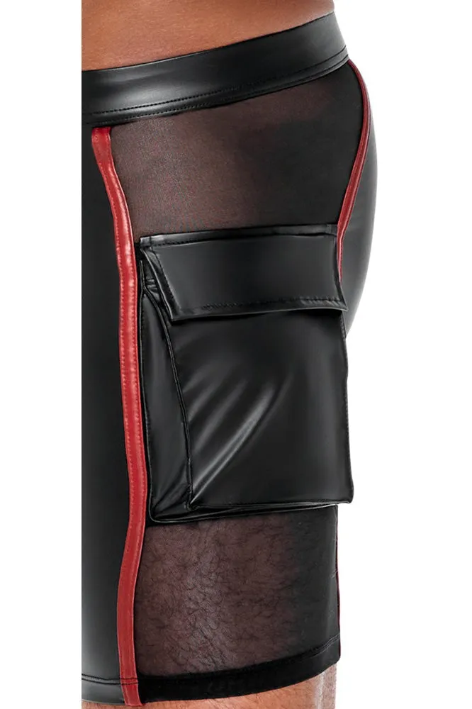 NEK Black and Red Shorts