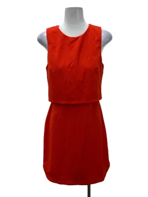 Neon Orange Layered Dress