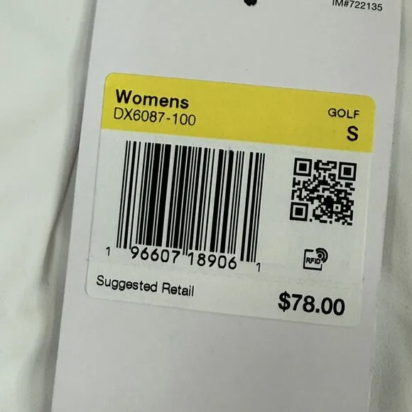 Nike Women's Dri-FIT Victory 5&quot; Golf Shorts Stretch White SMALL NWT $70 DX6087