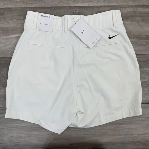 Nike Women's Dri-FIT Victory 5&quot; Golf Shorts Stretch White SMALL NWT $70 DX6087