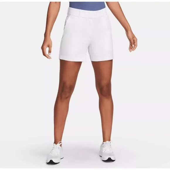 Nike Women's Dri-FIT Victory 5&quot; Golf Shorts Stretch White SMALL NWT $70 DX6087