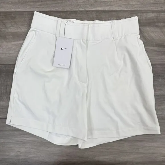 Nike Women's Dri-FIT Victory 5&quot; Golf Shorts Stretch White SMALL NWT $70 DX6087