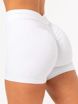NKD V Scrunch Shorts - White