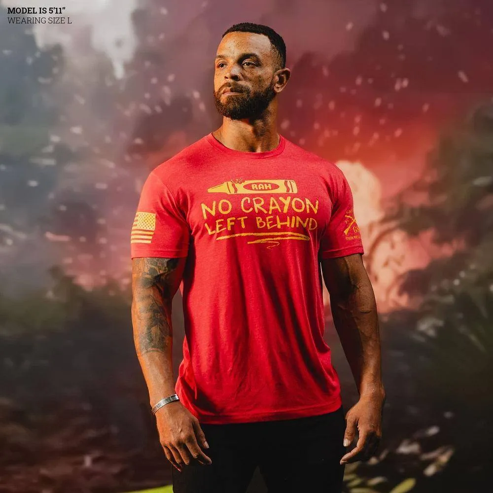 No Crayon Left Behind T-Shirt - Red