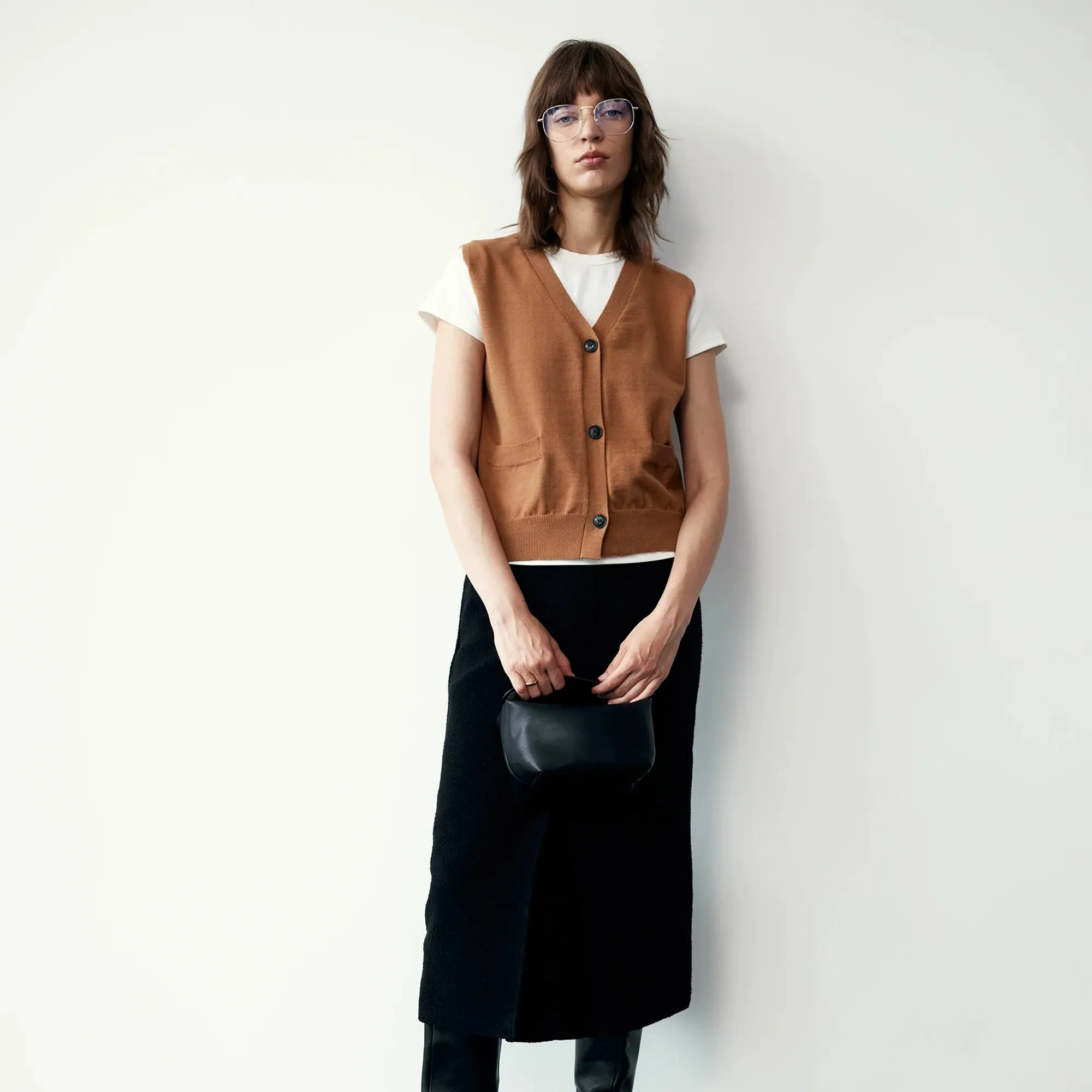 Nordic V-Neck Knitted Vest
