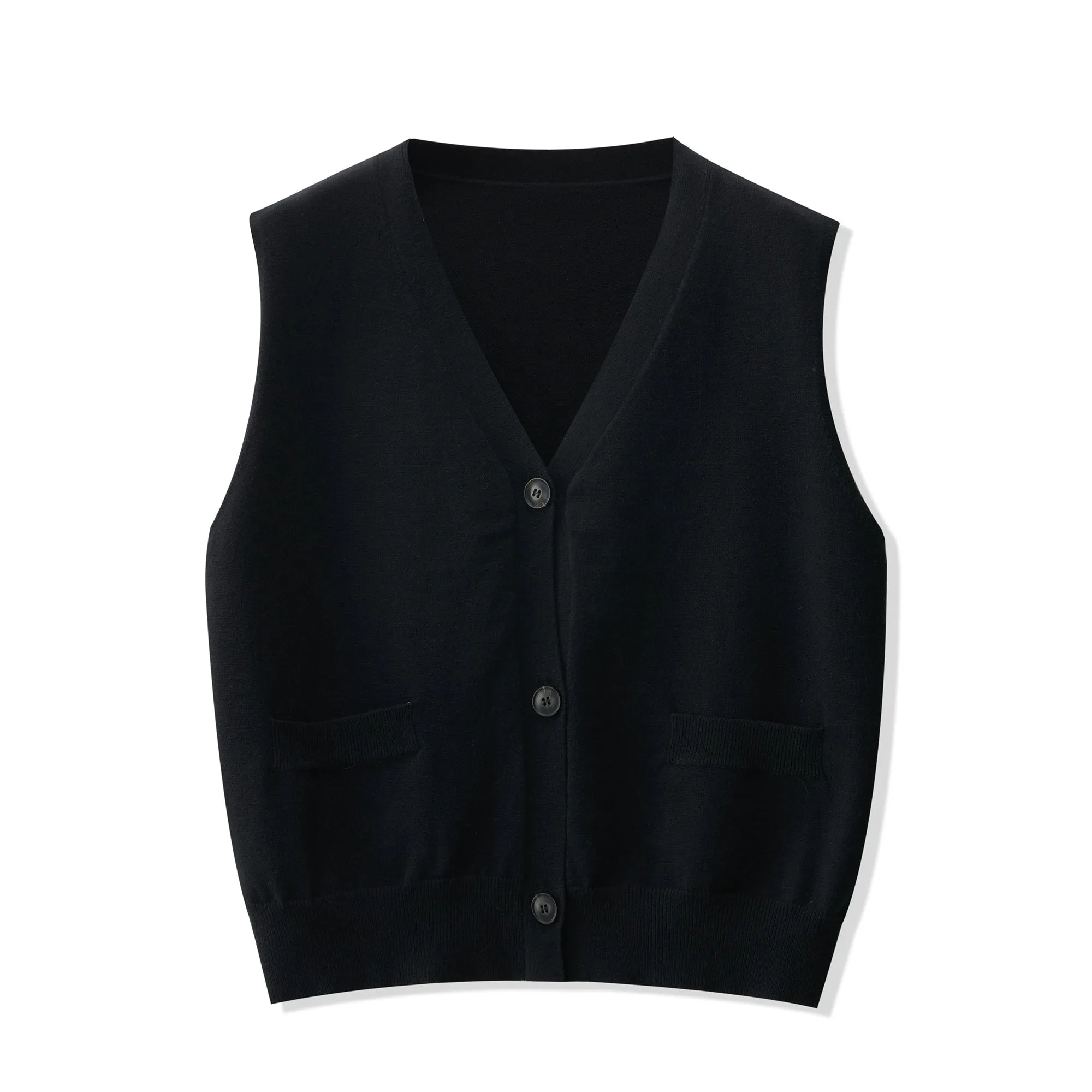 Nordic V-Neck Knitted Vest