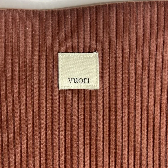 NWT Vuori Studio Ribbed Shorts 6” Inseam Brown Size S