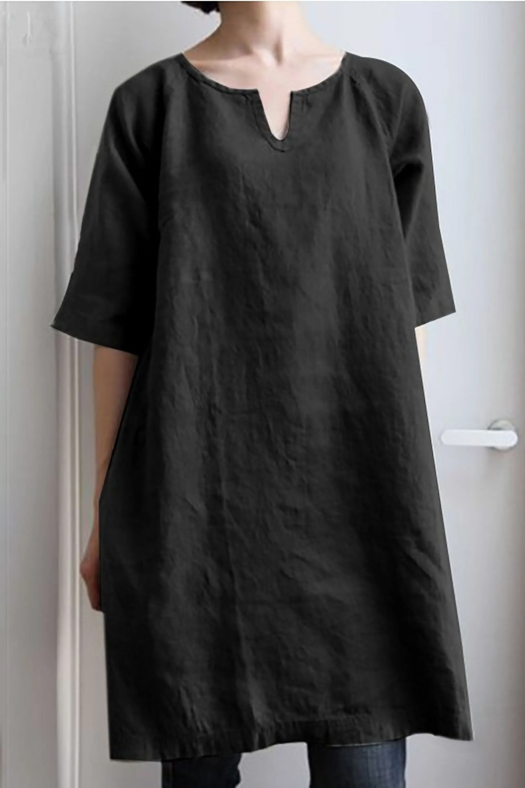 Odilia® | Airy Linen Tunic Dress