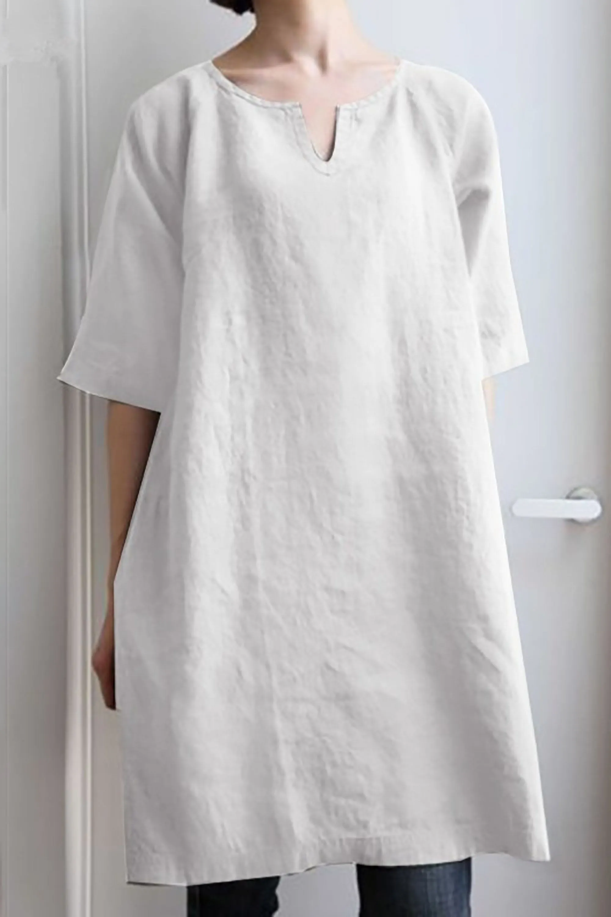 Odilia® | Airy Linen Tunic Dress