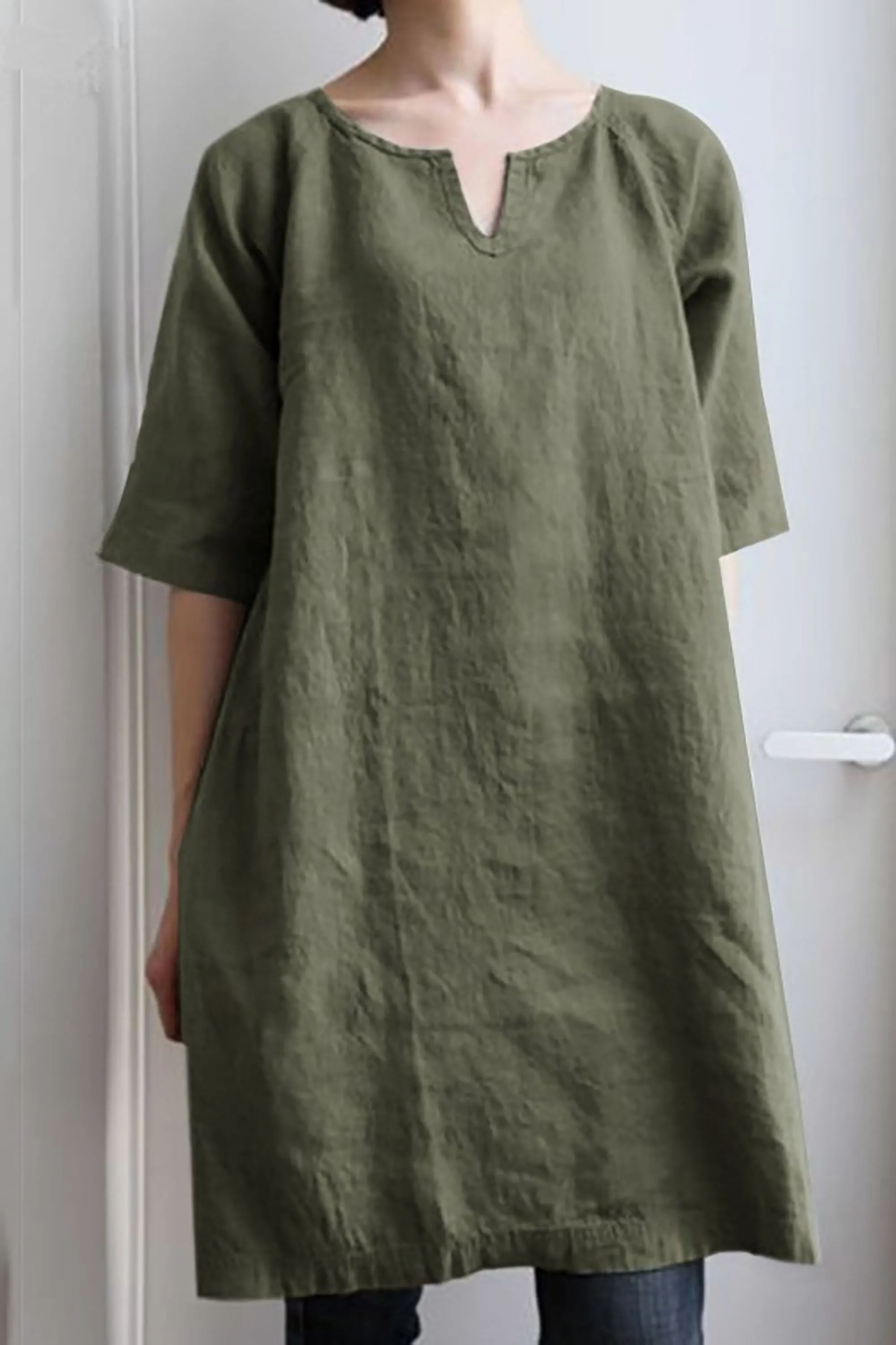 Odilia® | Airy Linen Tunic Dress