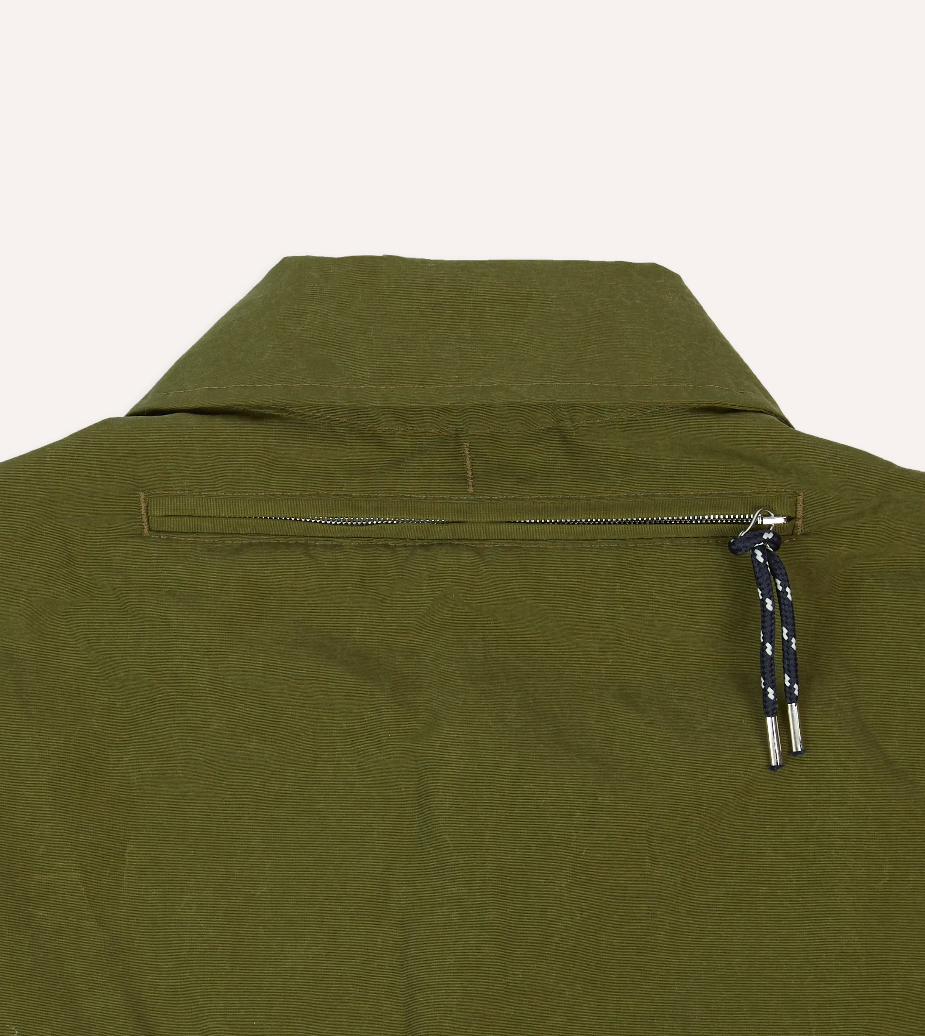 Olive Cotton Blouson Jacket