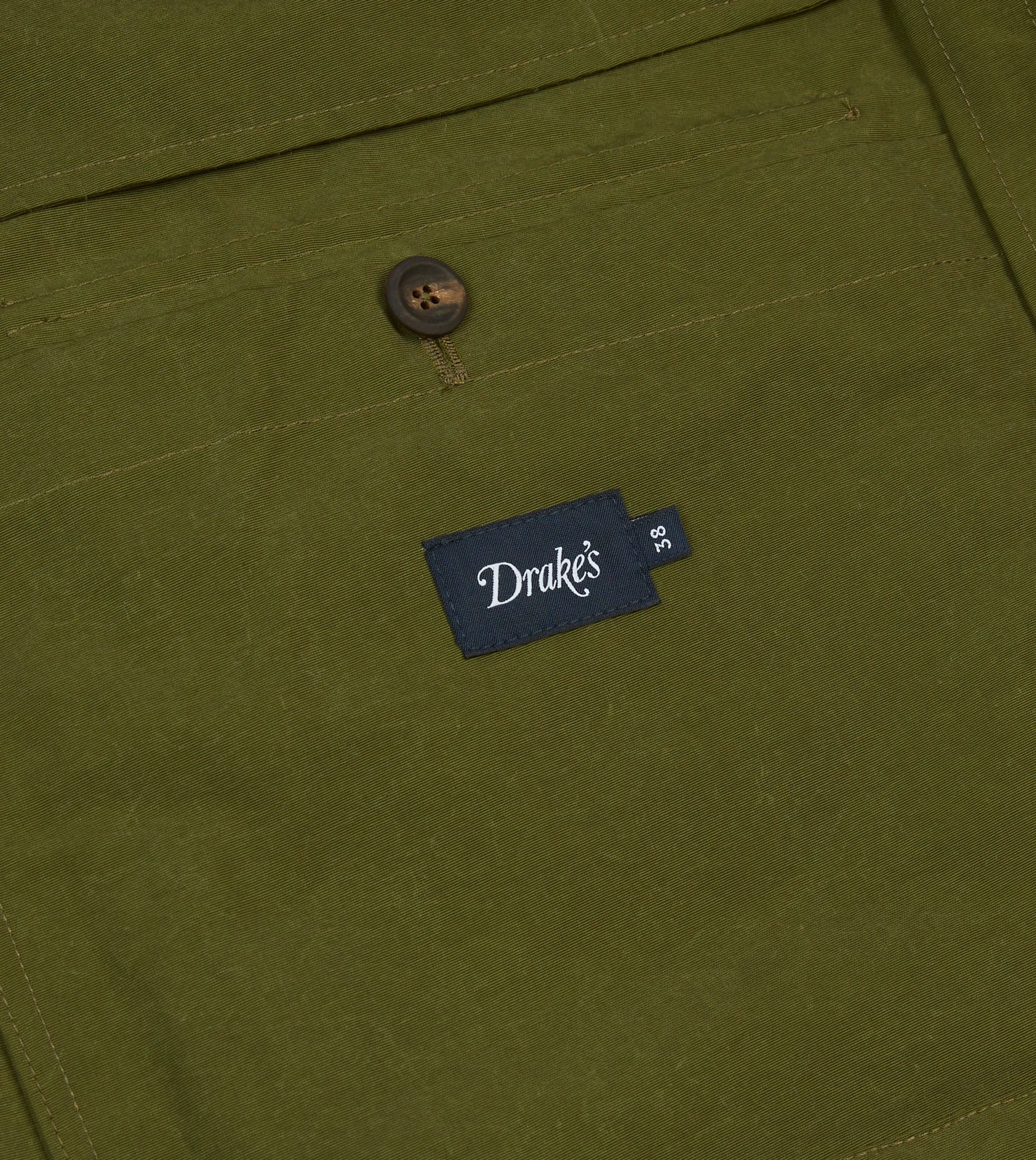 Olive Cotton Blouson Jacket