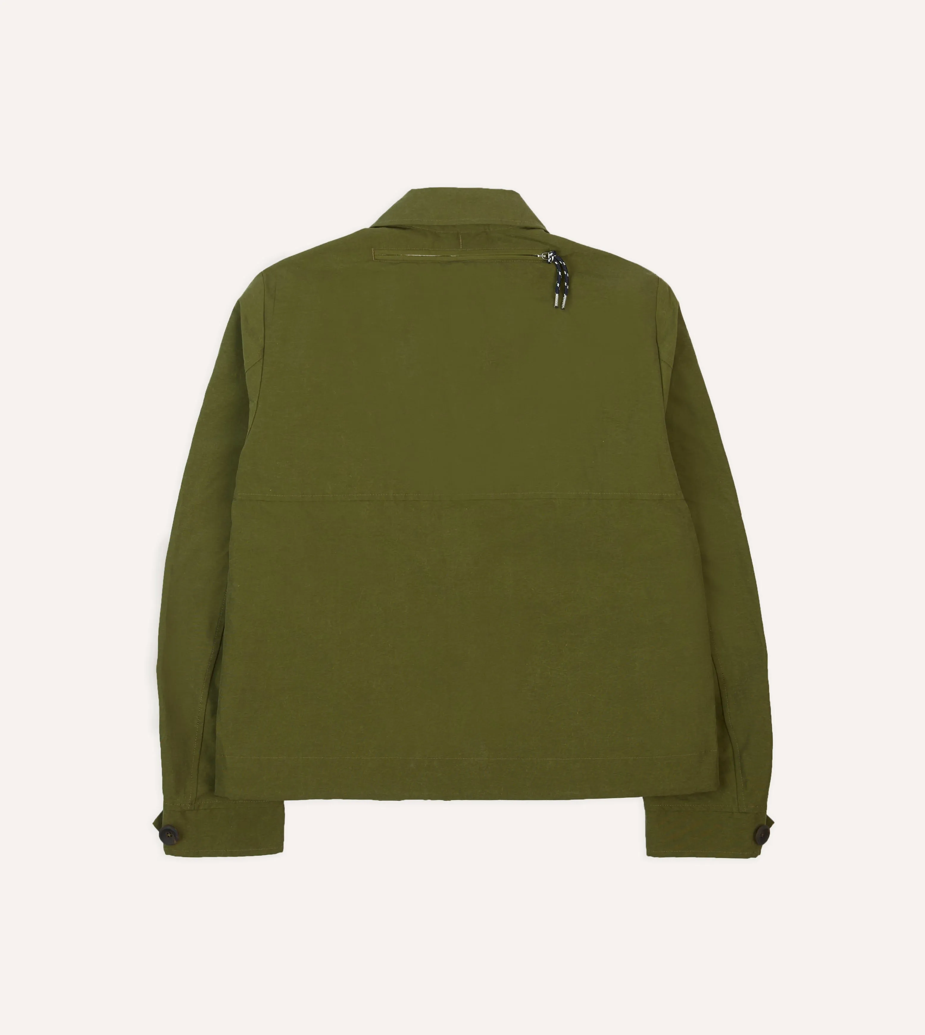 Olive Cotton Blouson Jacket
