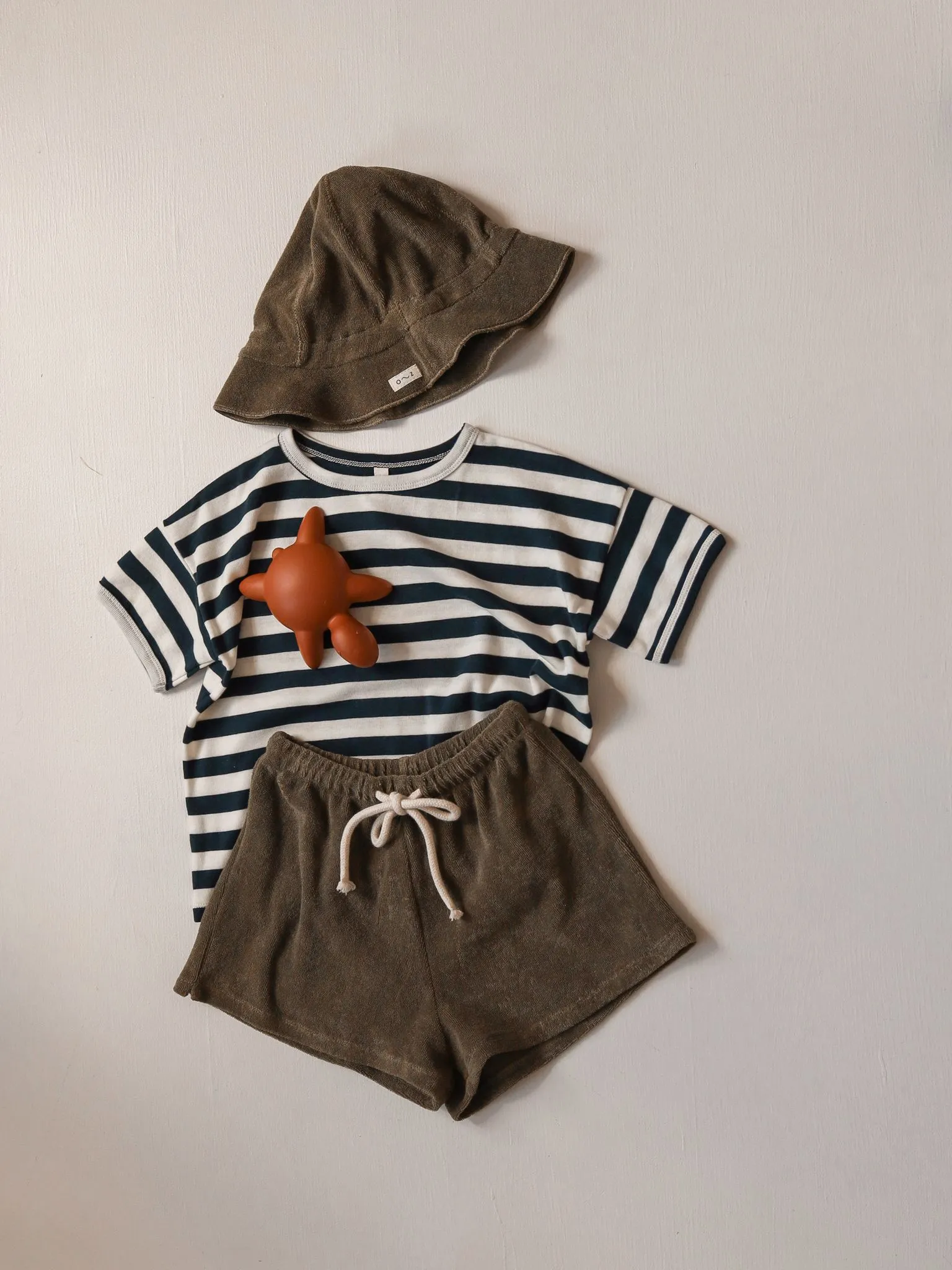 Olive Terry Rope Shorts