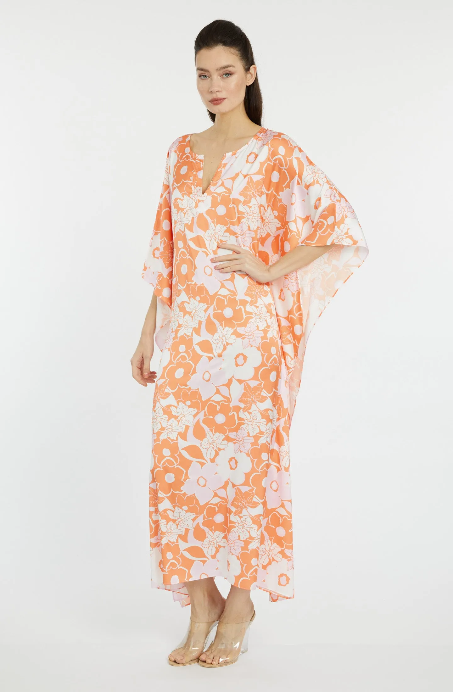 Orange Crush Long Caftan