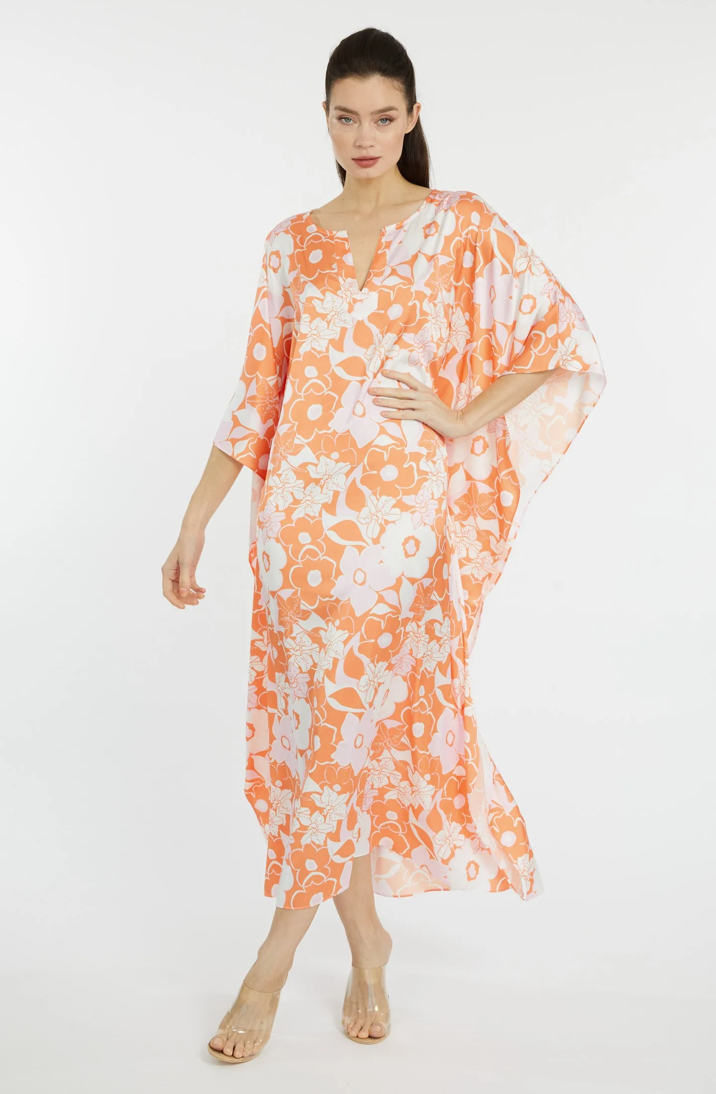 Orange Crush Long Caftan
