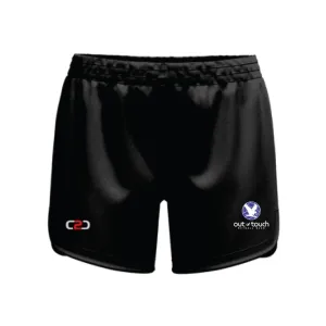 Out of Touch Netball Curved SlimFit HP Shorts Pro Black