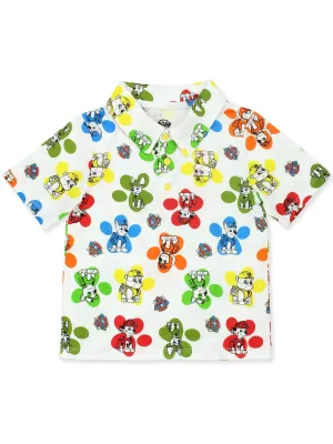 Paw Patrol Paw Print Collared Short Sleeve Polo T-Shirt