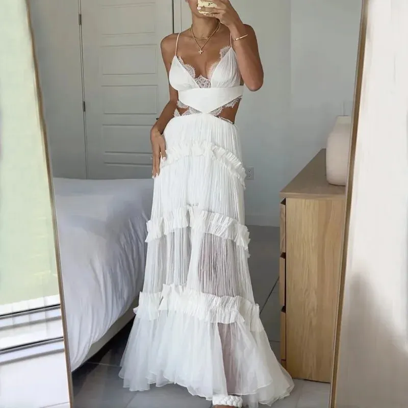 Phoebe - sleeveless dress with neckline
