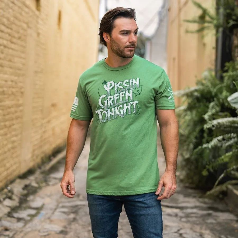 Pissin' Green T-Shirt - Kelly Green