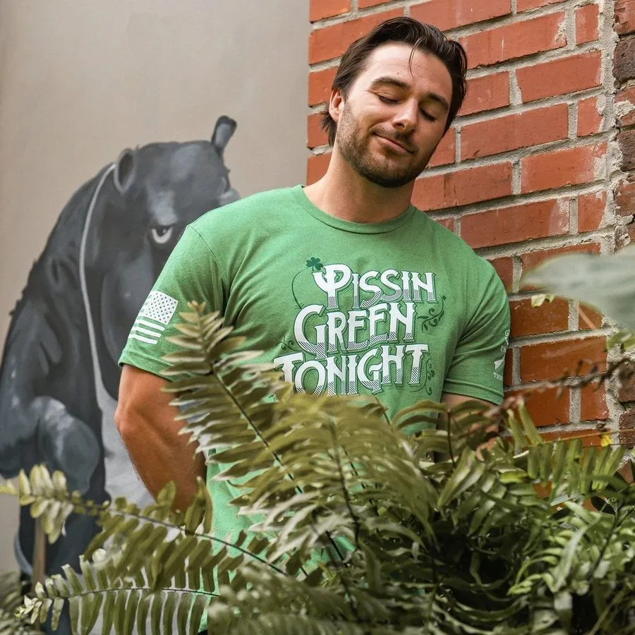 Pissin' Green T-Shirt - Kelly Green