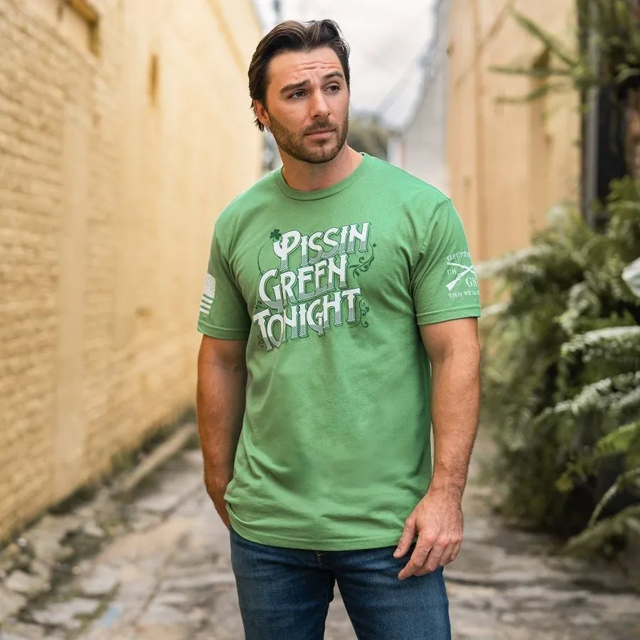 Pissin' Green T-Shirt - Kelly Green