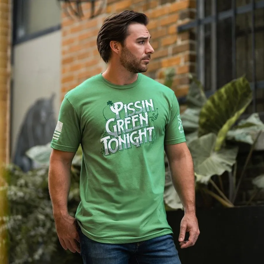 Pissin' Green T-Shirt - Kelly Green