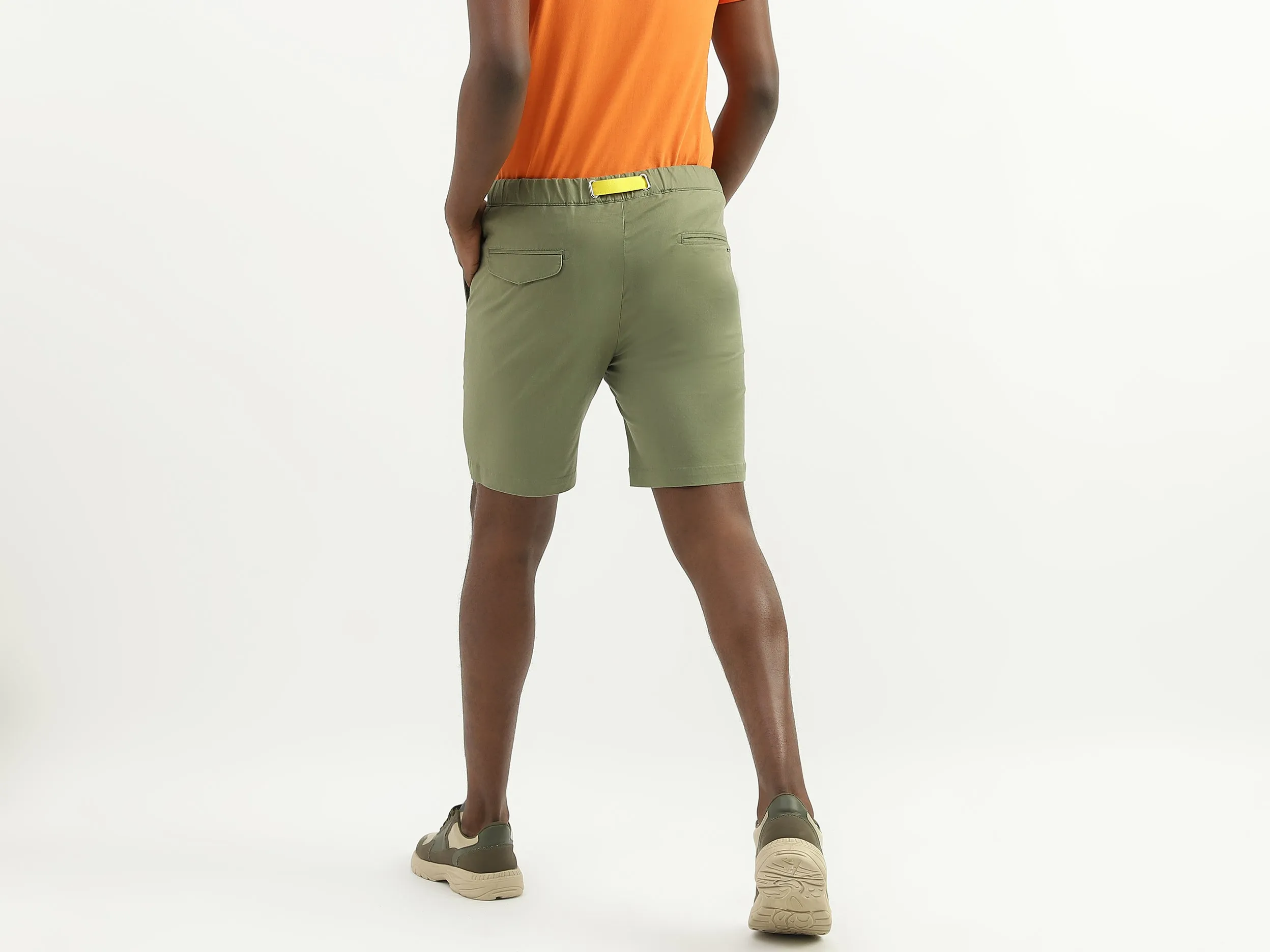 Polyester Solid Slim Fit Mens Shorts