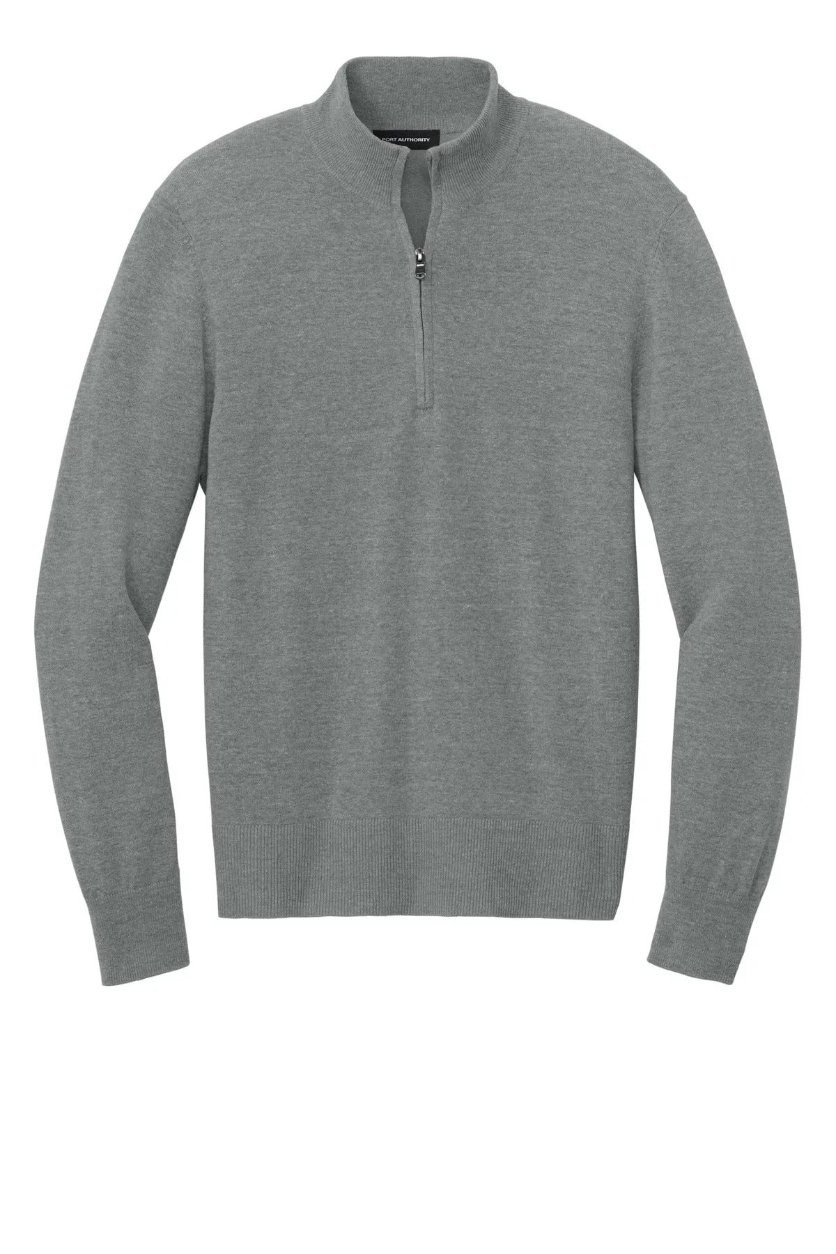 Port Authority Easy Care 1/4-Zip Sweater SW2900 Medium Heather Grey