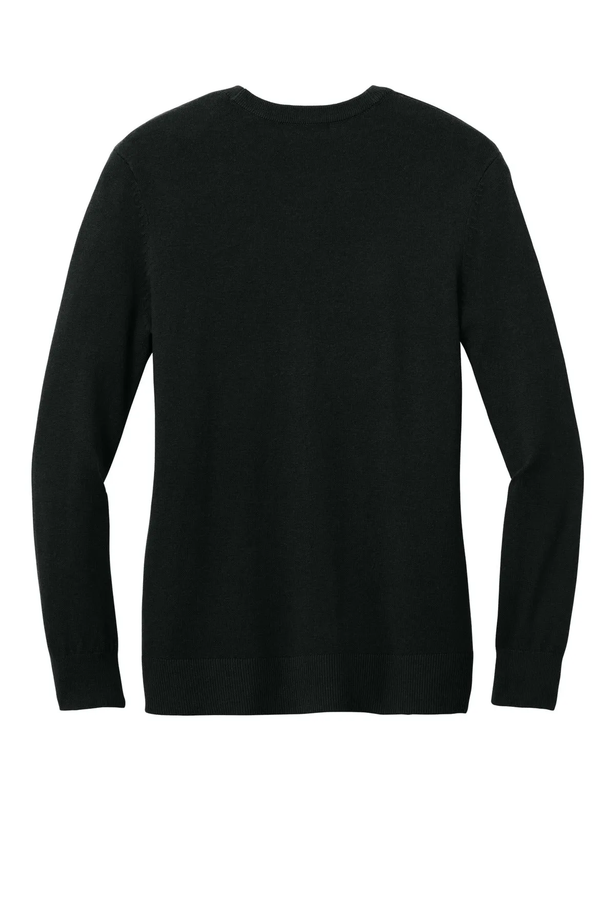 Port Authority Women's Easy Care Button-Up Cardigan Sweater LSW4150 Deep Black
