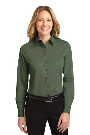 Port Authority Women's Long Sleeve Easy Care Shirt.  L608 Clover Green