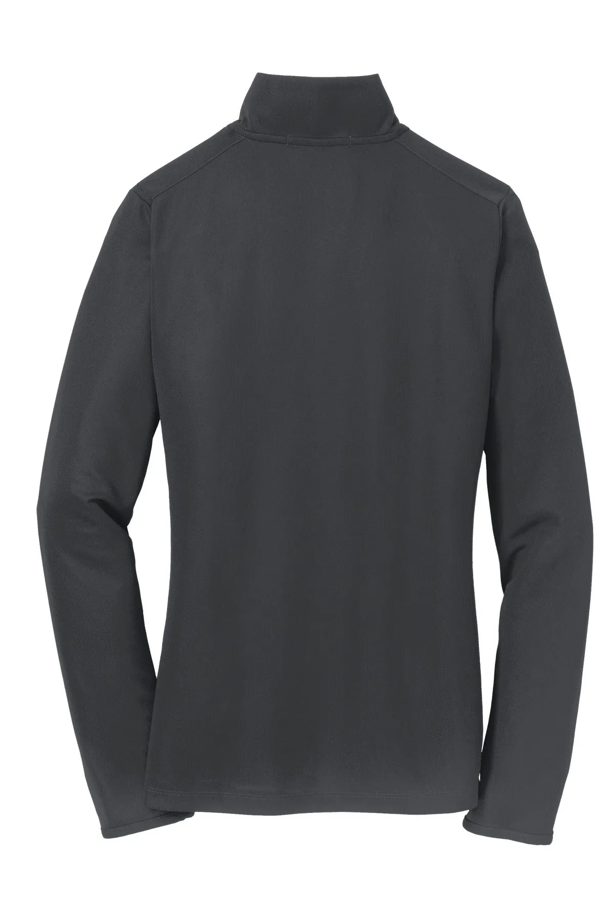 Port Authority Women's Pinpoint Mesh 1/2-Zip . L806 Battleship Grey